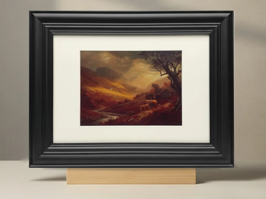 The Chateau Frame — solid pine with a rich, hand-rubbed black stain